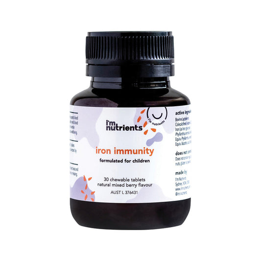 I'm Nutrients Iron Immunity Chewable (Mixed Berry) 30t - Cutprice Online