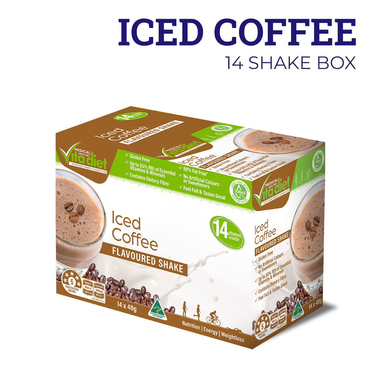 Vita Diet Iced Coffee Shake 14 Pack - Cutprice Online