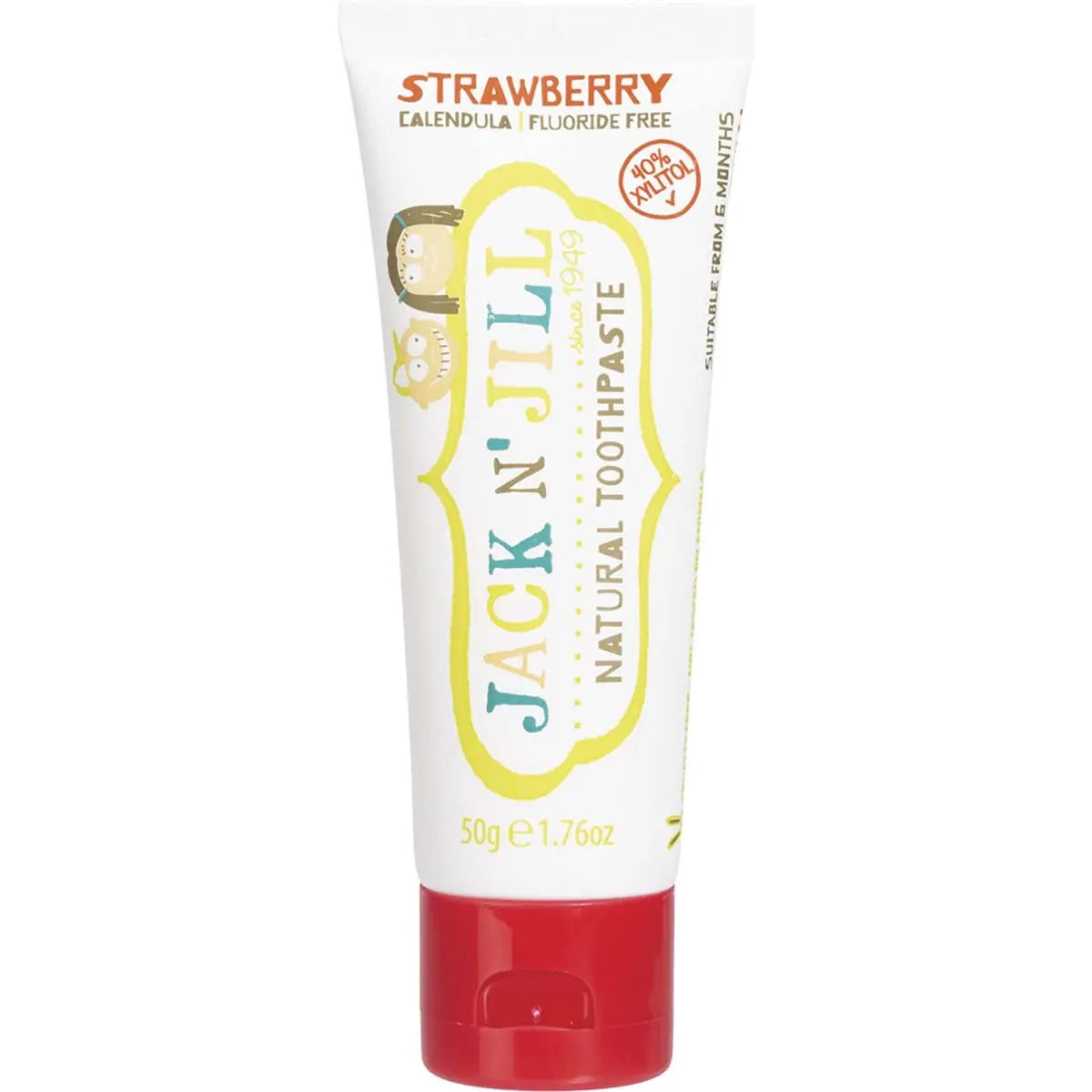 Jack N' Jill Toothpaste Children Strawberry Fluoride Free 50g JACK N' JILL