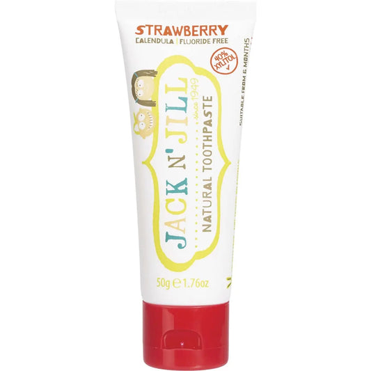 Jack N' Jill Toothpaste Children Strawberry Fluoride Free 50g JACK N' JILL