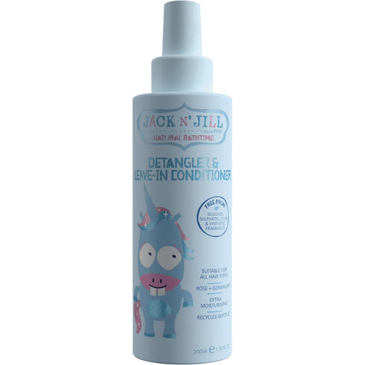 Jack N' Jill Detangler & Leave In Conditioner Rose & Geranium 200ml JACK N' JILL