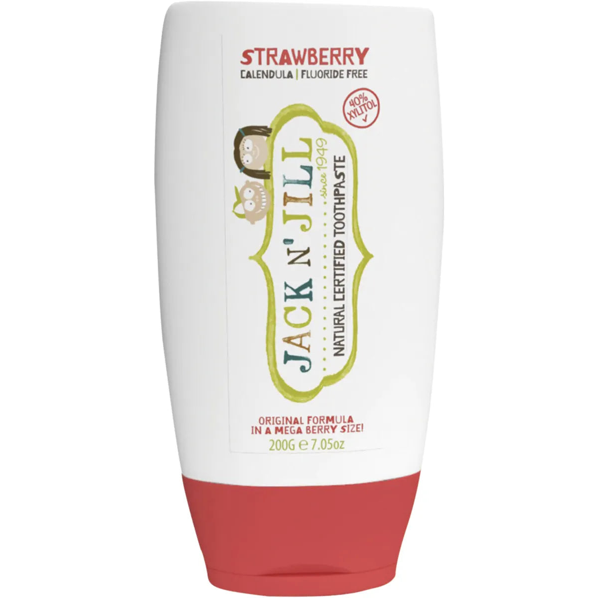 Jack N' Jill Toothpaste Children Strawberry Fluoride Free 200g JACK N' JILL