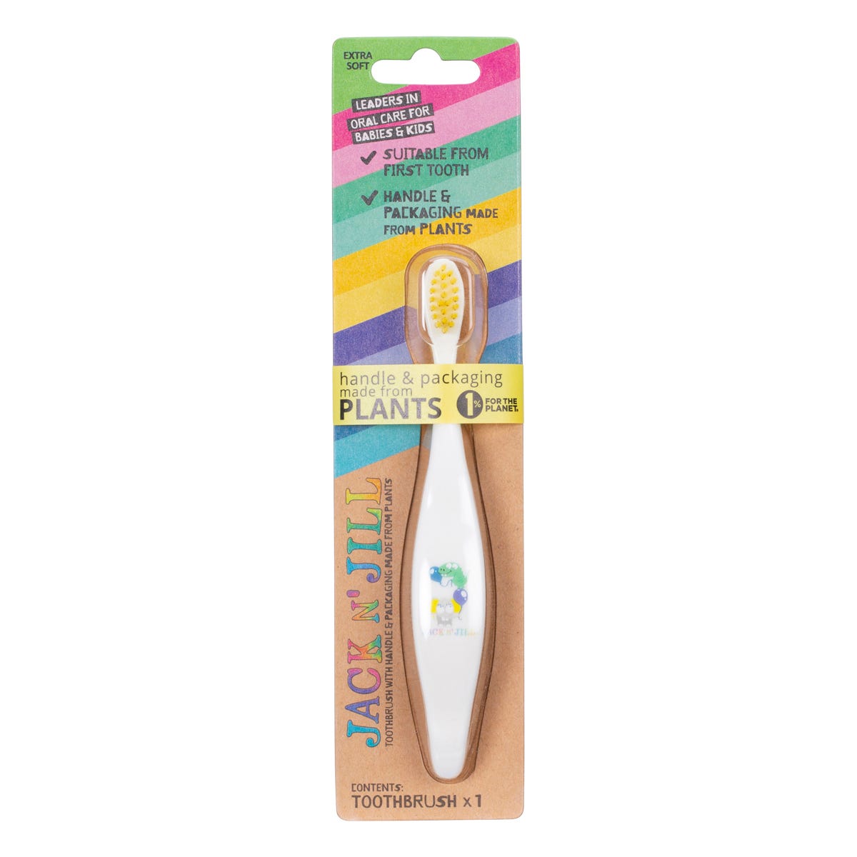 Jack N' Jill Kids Toothbrush Assorted x8