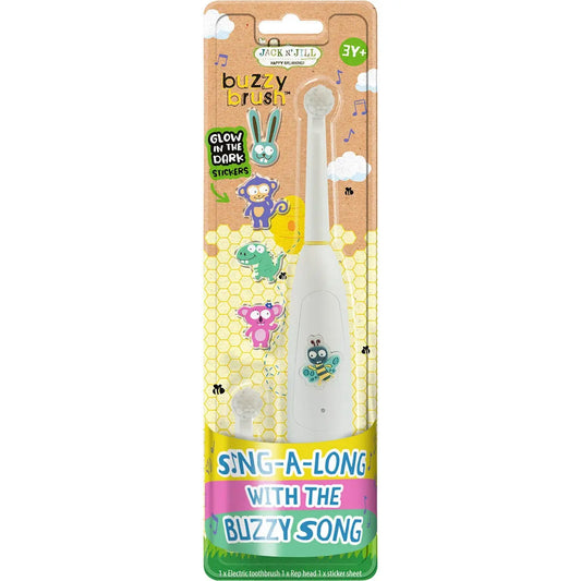 JACK N' JILL Electric Musical Toothbrush Buzzy Brush - 3 Years + 1 JACK N' JILL