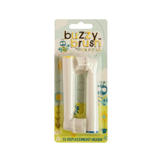 JACK N' JILL Replacement Heads Buzzy Brush (Twin Pack) 2 JACK N' JILL