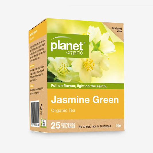 PLANET ORGANIC Herbal Tea Bags Jasmine Green 25 PLANET ORGANIC
