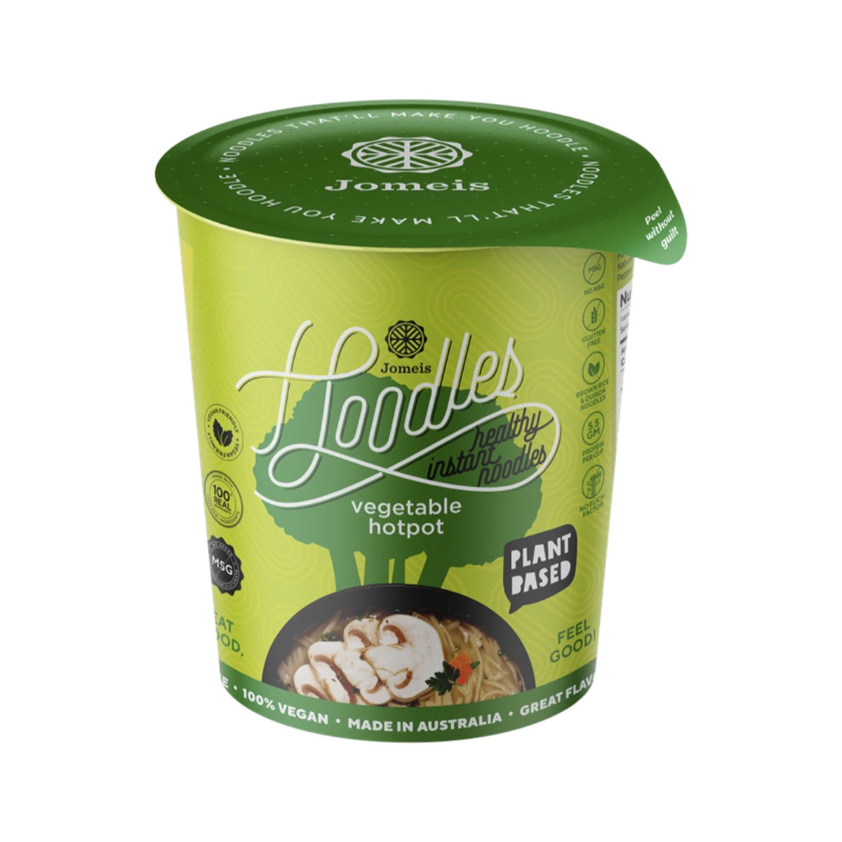 Jomeis Fine Foods Hoodles Healthy Instant Noodles Vegetable Hotpot Cup 60g - Cutprice Online
