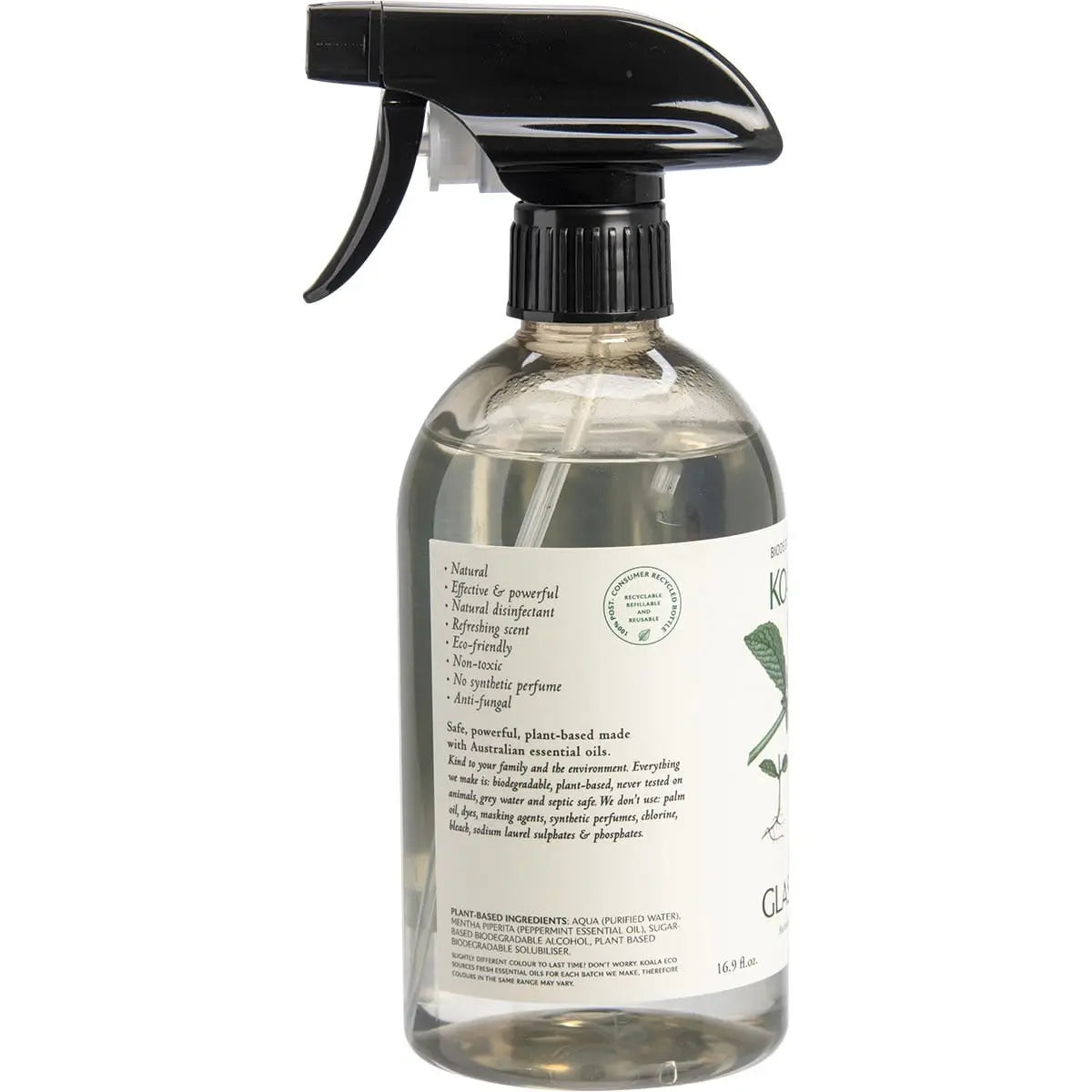 KOALA ECO Glass Cleaner Peppermint Essential Oil 500ml KOALA ECO