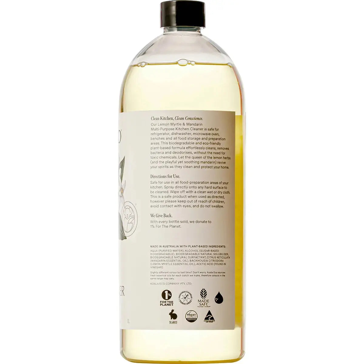 KOALA ECO Multi-Purpose Kitchen Cleaner Lemon Myrtle & Mandarin 1L KOALA ECO