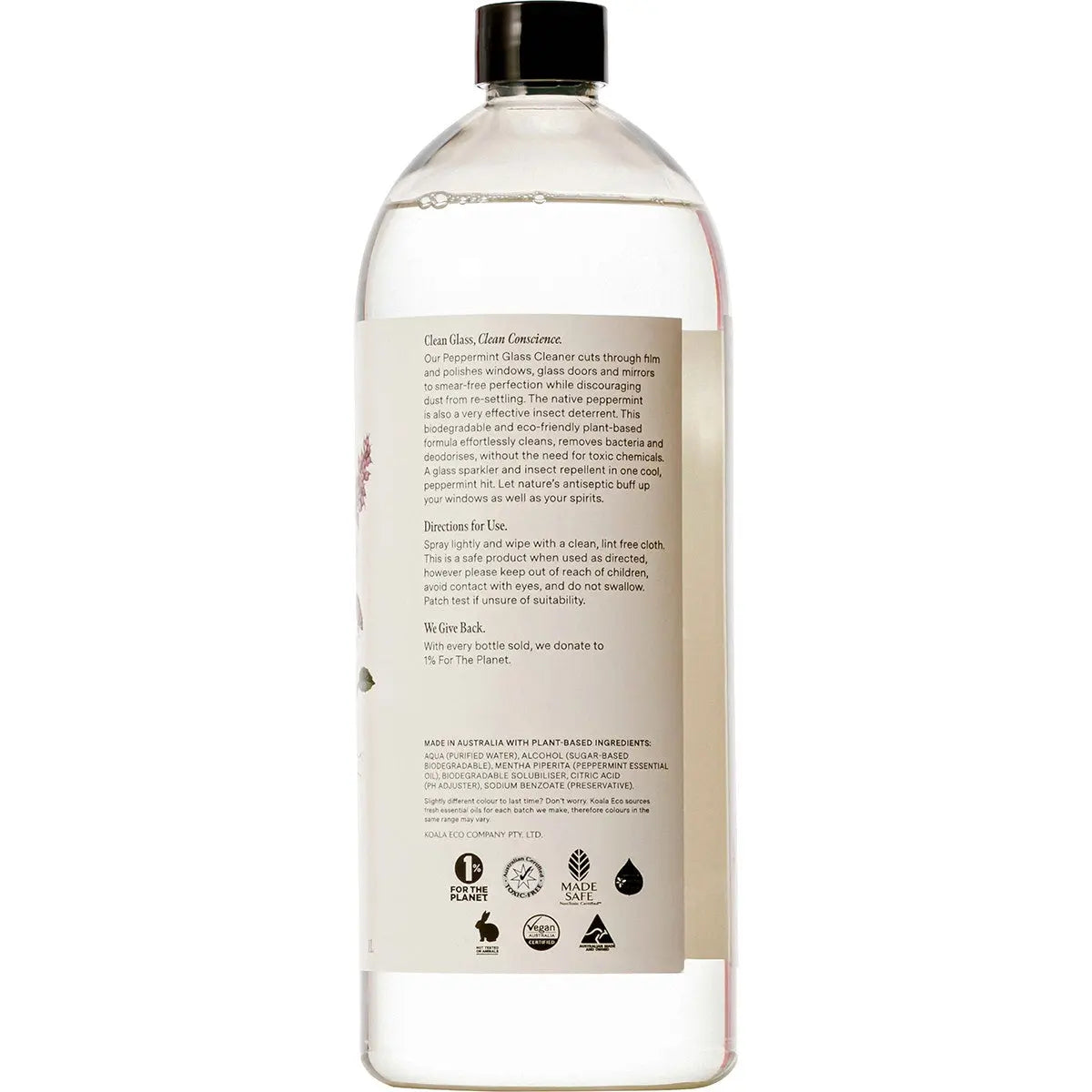KOALA ECO Glass Cleaner Peppermint Essential Oil 1L KOALA ECO