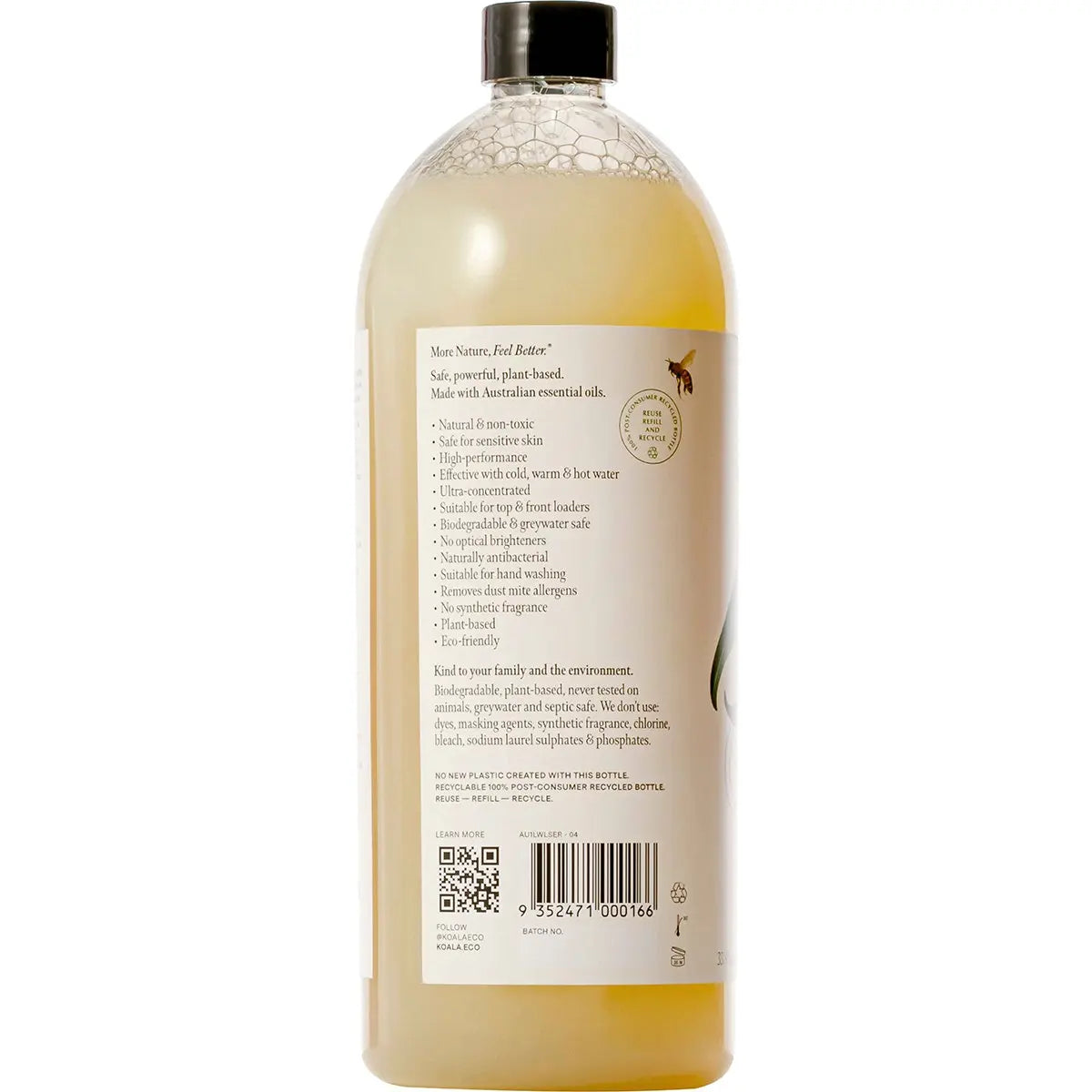 KOALA ECO Laundry Liquid Lemon Scented, Eucalyptus & Rosemary 1L KOALA ECO