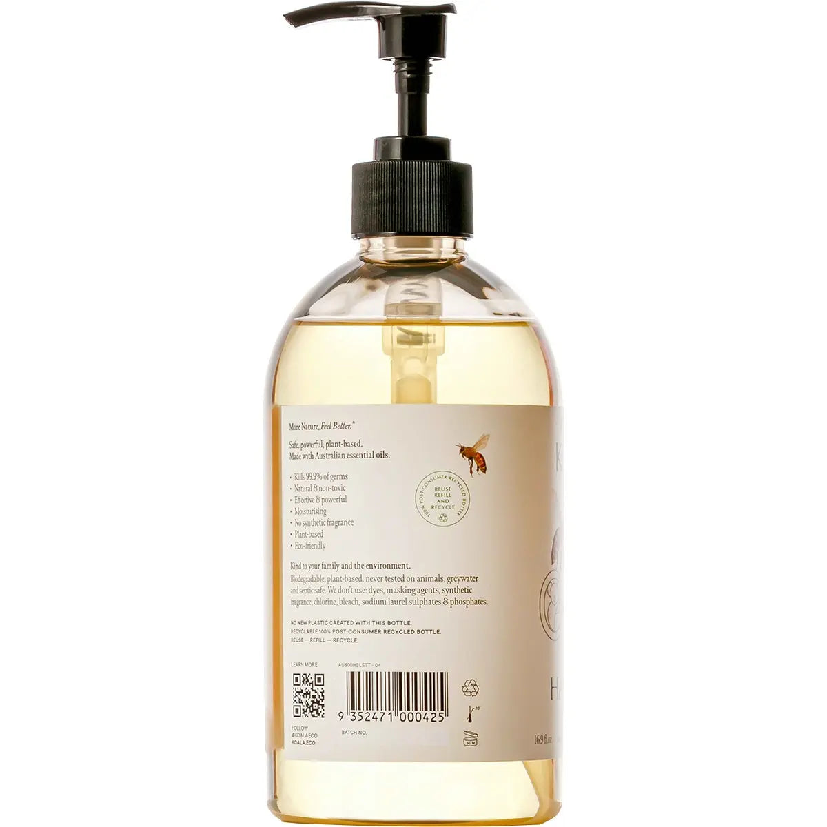 KOALA ECO Natural Hand Sanitiser Tea Tree Leaf Essential Oil 500ml KOALA ECO
