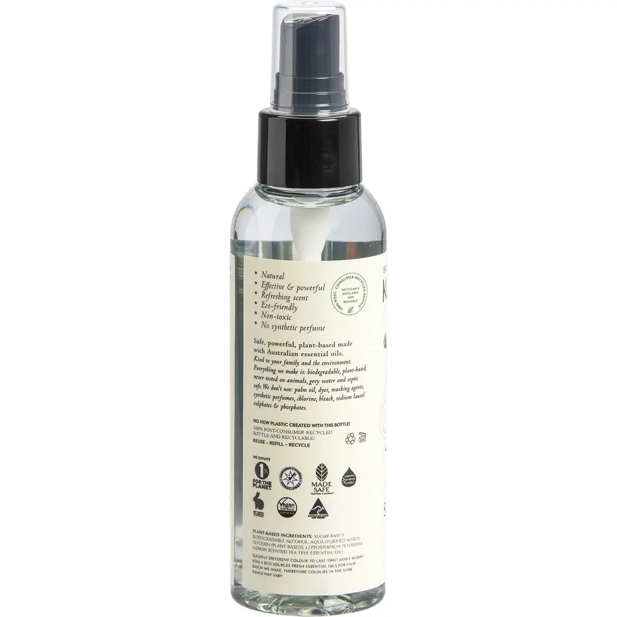 KOALA ECO Natural Hand And Surface Spray Lemon-Scented Tea Tree 125ml KOALA ECO