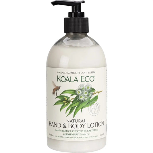 KOALA ECO Hand And Body Lotion Lemon Scented, Eucalyptus & Rosemary 500ml KOALA ECO