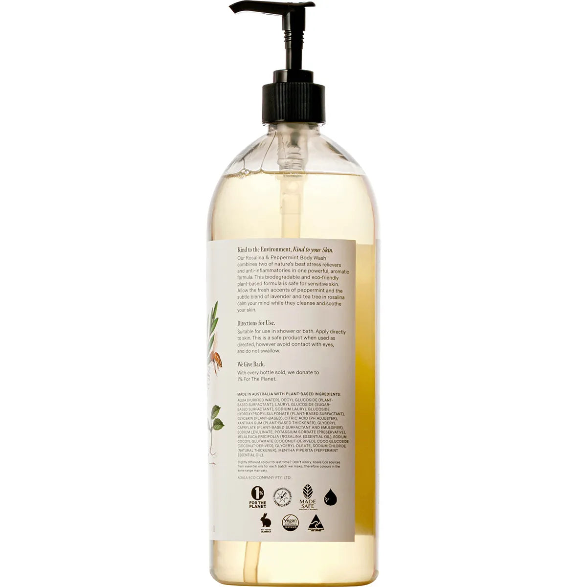 Koala Eco Body Wash Rosalina & Peppermint 1L KOALA ECO