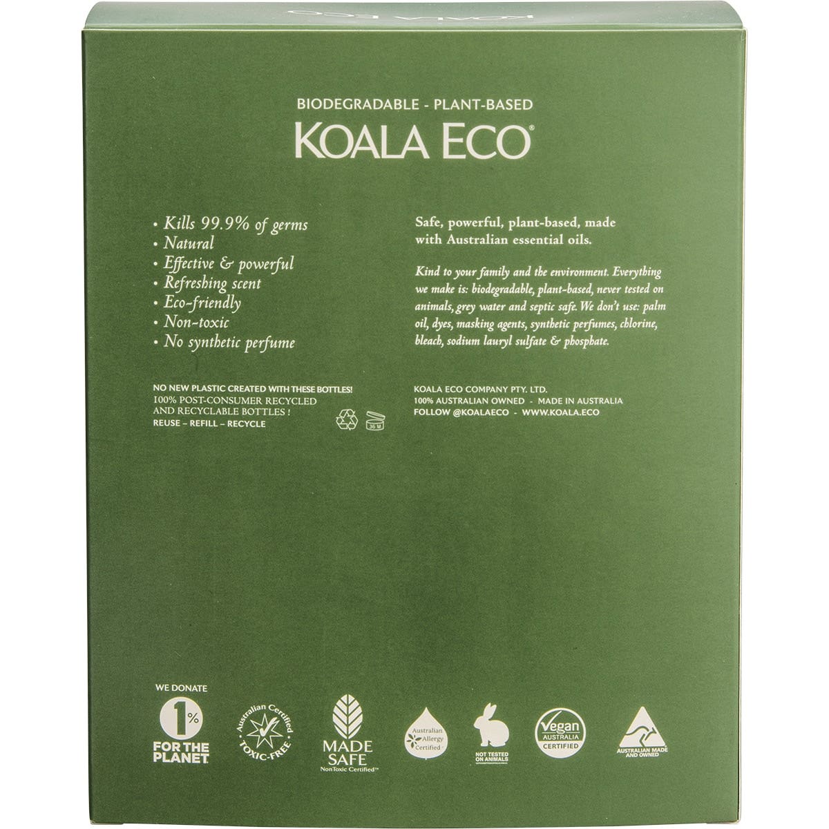 Koala Eco Hand and Body Gift Pack Lemon Eucalyptus & Rosemary 2 KOALA ECO