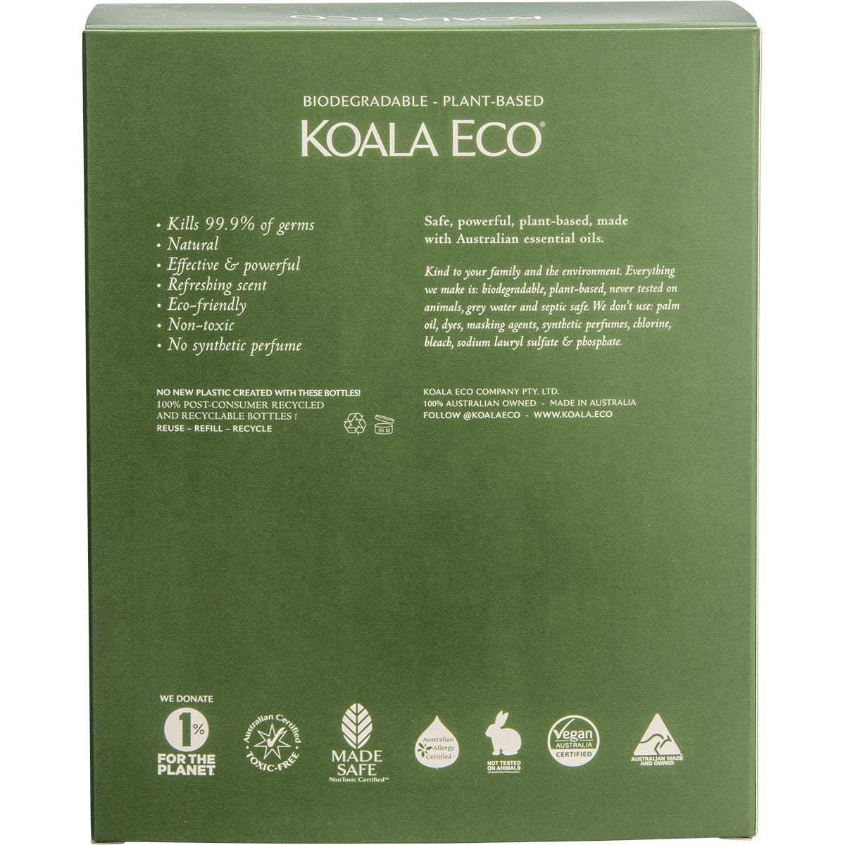 KOALA ECO Hand Wash & Body Lotion Gift Pack Rosalina & Peppermint 2 KOALA ECO