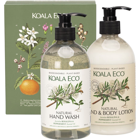 KOALA ECO Hand Wash & Body Lotion Gift Pack Rosalina & Peppermint 2 KOALA ECO