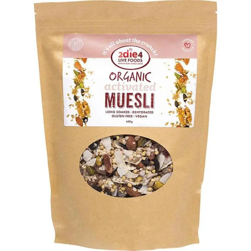 2die4 Live Foods Organic Activated Muesli 600g 2DIE4 LIVE FOODS