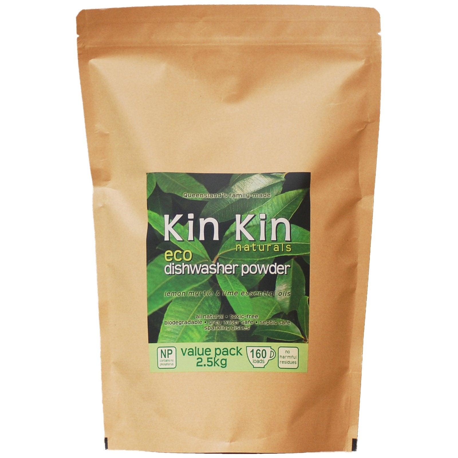 Kin Kin Naturals Eco Dishwash Powder Lime&L.Myrtle 2.5kg - Cutprice Online