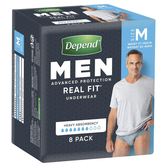Depend Real Fit For Men Underwear Medium 8 - Cutprice Online