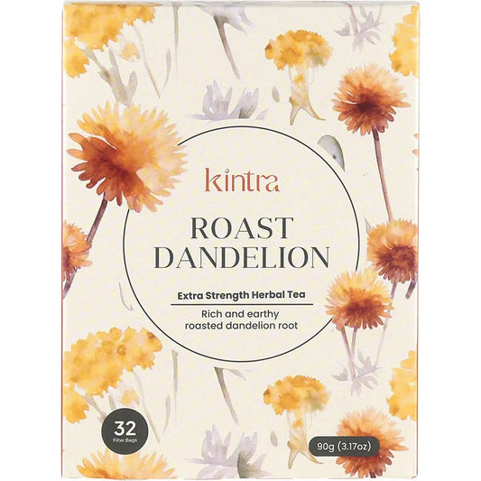 KINTRA FOODS Roasted Dandelion Blend Tea Bags 32 KINTRA FOODS