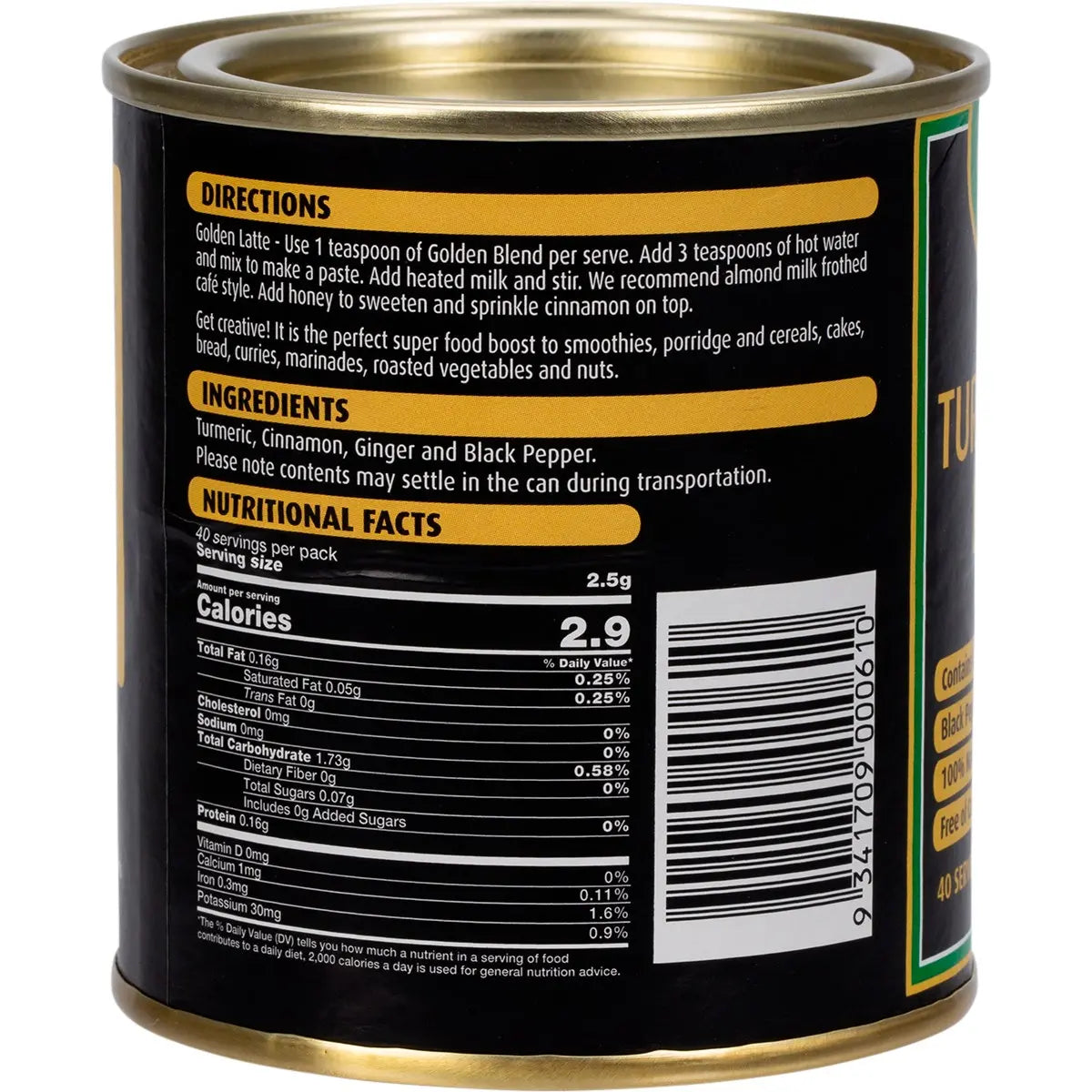 KINTRA FOODS Turmeric Golden Blend 100g KINTRA FOODS