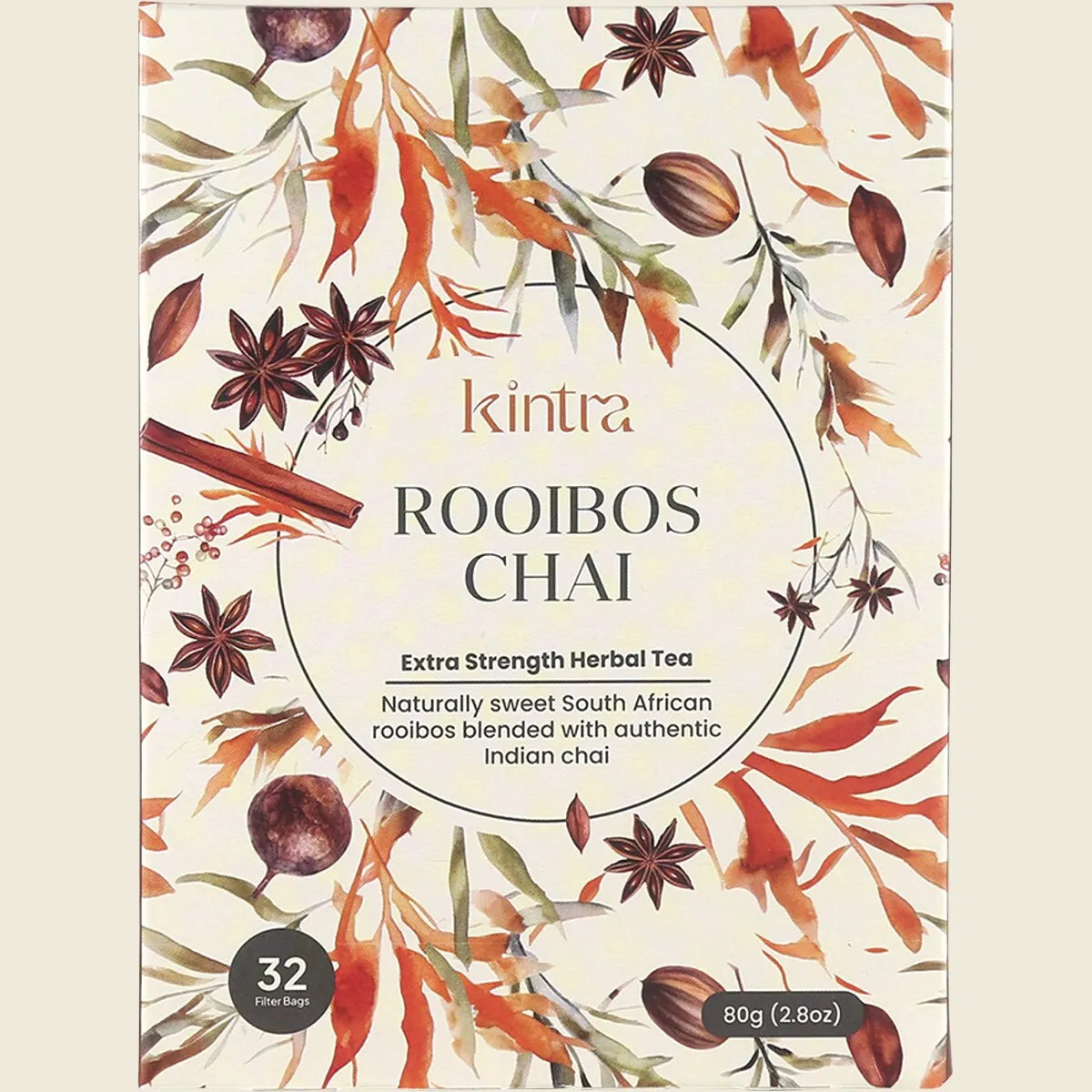 KINTRA FOODS Rooibos Chai Tea Bags 32