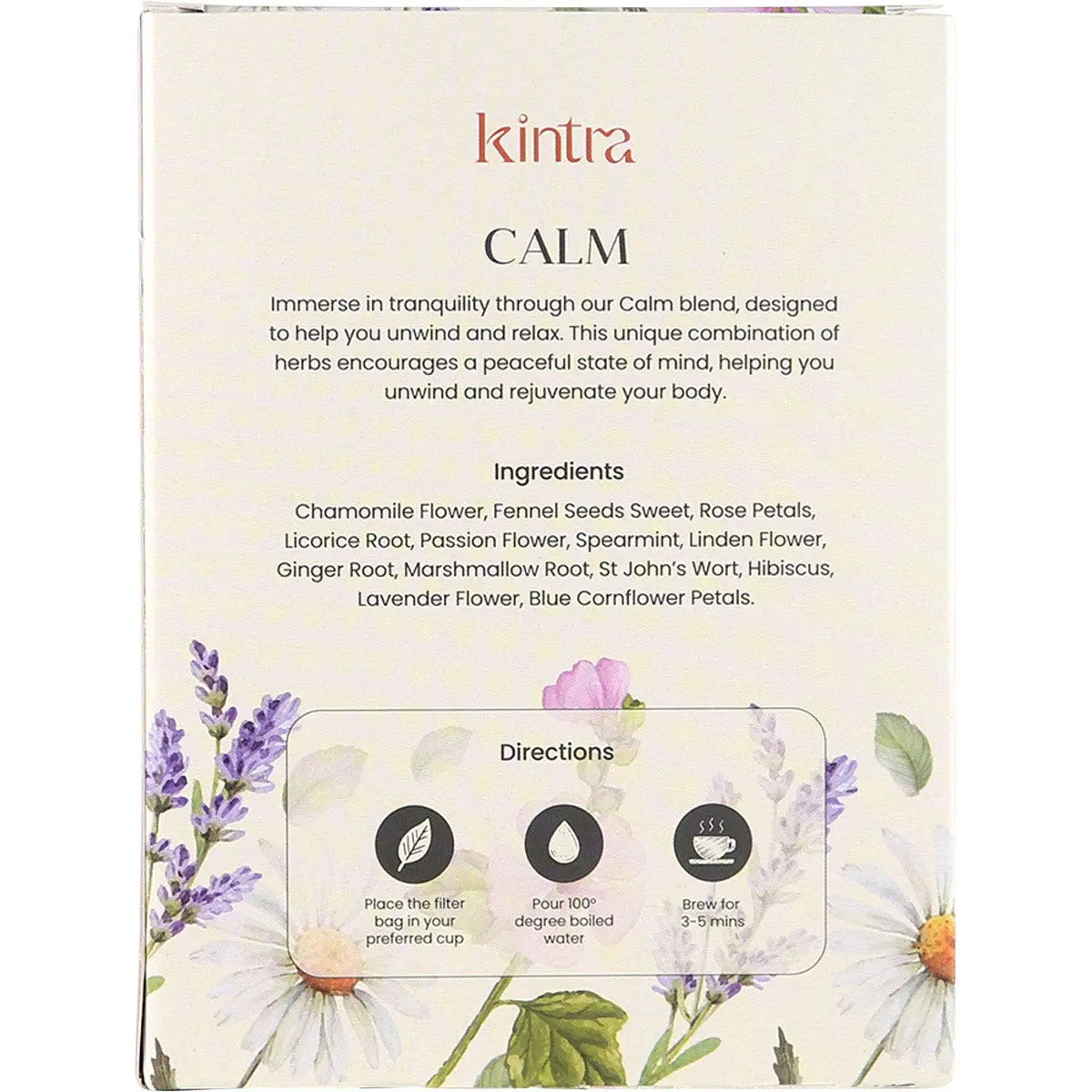 KINTRA FOODS Herbal Tea Bags Calm & Relax 25 KINTRA FOODS