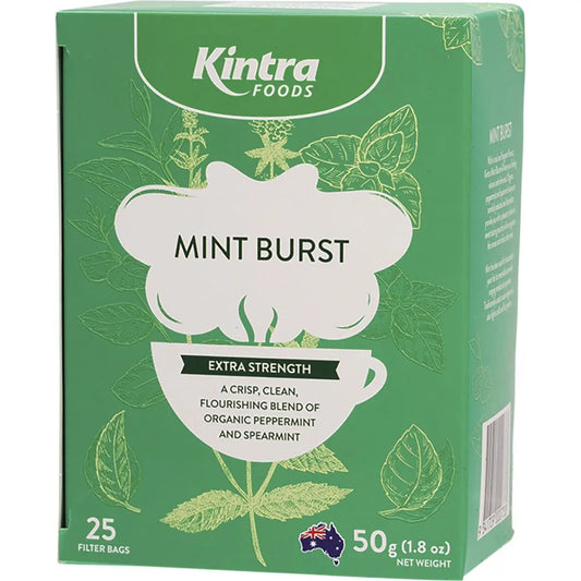KINTRA FOODS Herbal Tea Bags Mint Burst 25 KINTRA FOODS
