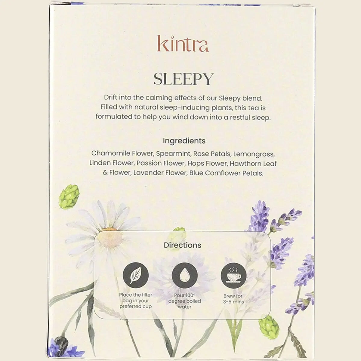 KINTRA FOODS Herbal Tea Bags Sleepy 25 KINTRA FOODS
