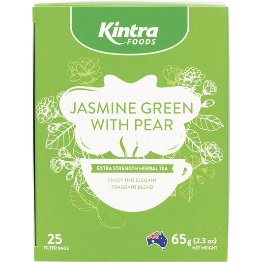 KINTRA FOODS Herbal Tea Bags Jasmine Green With Pear 25 KINTRA FOODS