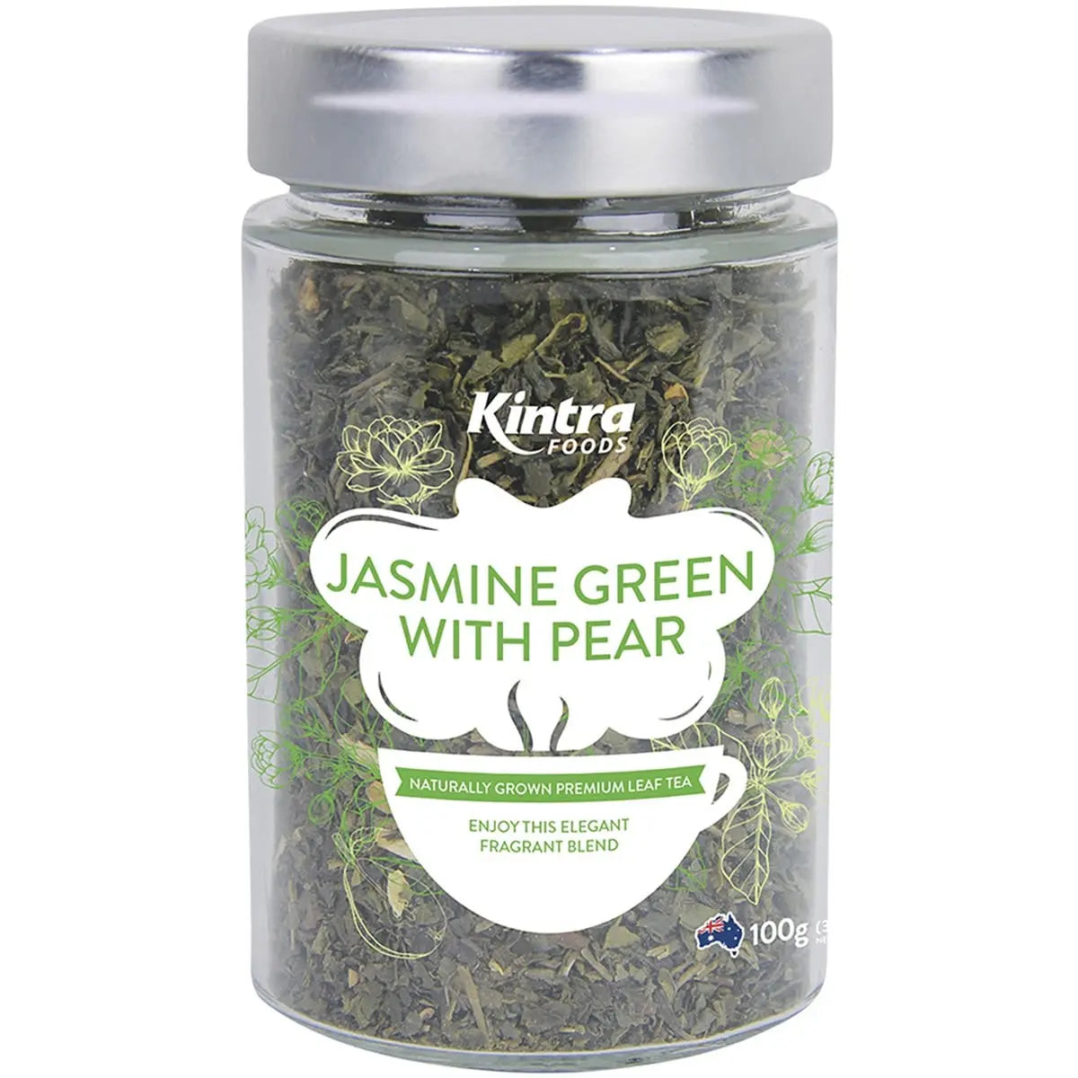 KINTRA FOODS Loose Leaf Tea Jasmine Green With Pear 100g KINTRA FOODS