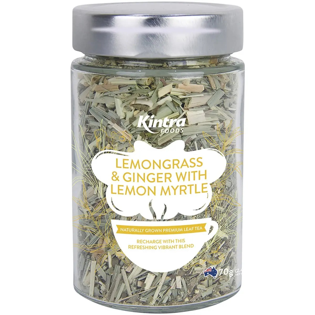 KINTRA FOODS Loose Leaf Tea Lemongrass & Ginger W/Lemon Myrtle 70g KINTRA FOODS