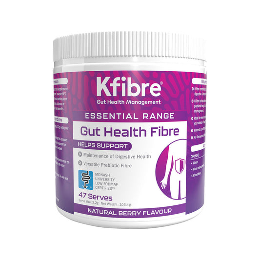 Kfibre Essential Gut Health Fibre Natural Berry Tub 103.4g - Cutprice Online
