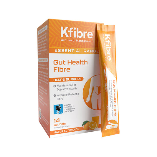 Kfibre Essential Gut Health Fibre Natural Orange Sachets 1.5g x 14 Pack - Cutprice Online