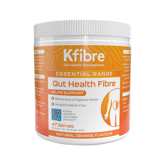 Kfibre Essential Gut Health Fibre Natural Orange Tub 80g - Cutprice Online