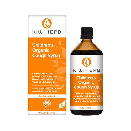 Kiwiherb Children's Organic Cough Syrup Oral Liquid 200ml - Cutprice Online