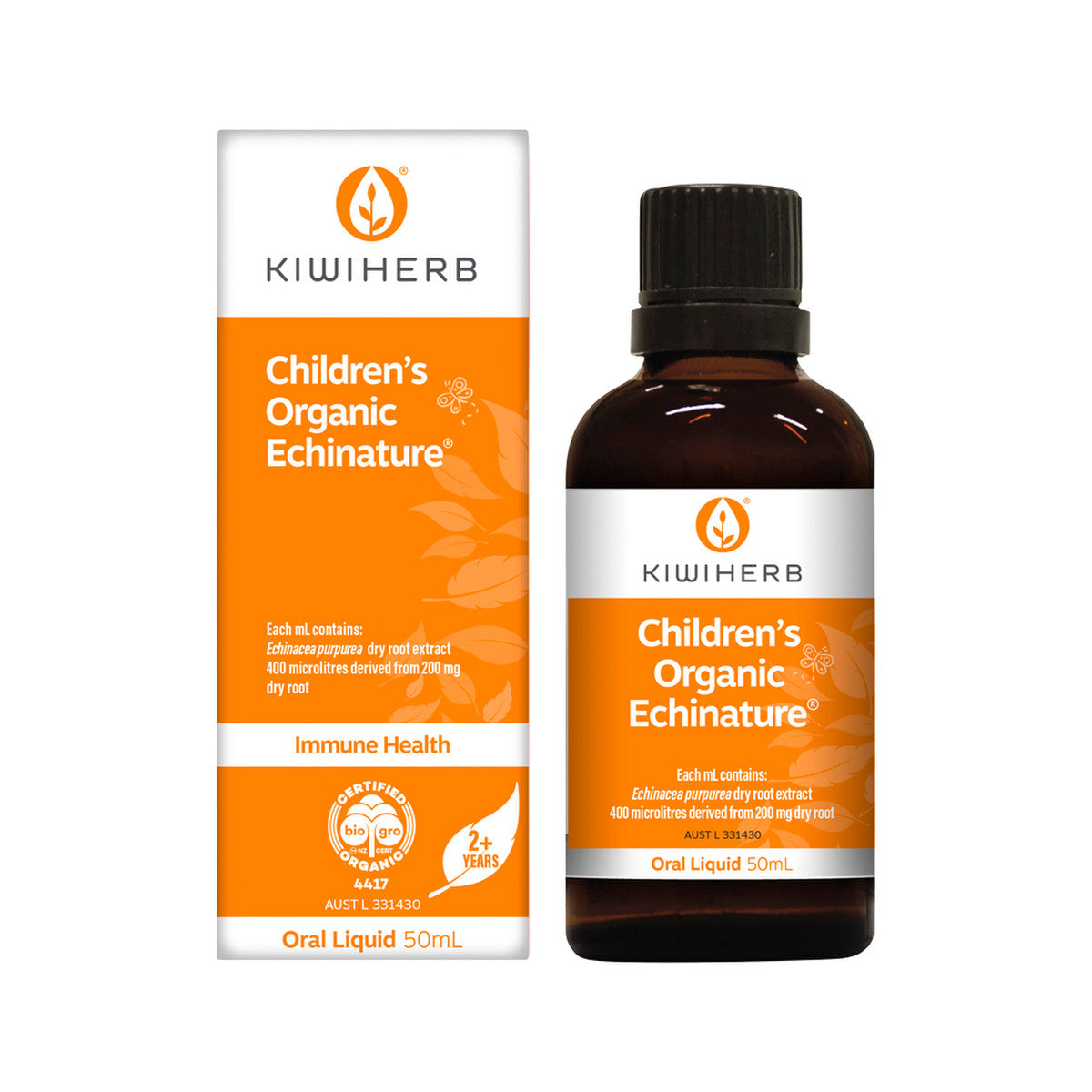 Kiwiherb Children's Organic Echinature 50ml - Cutprice Online