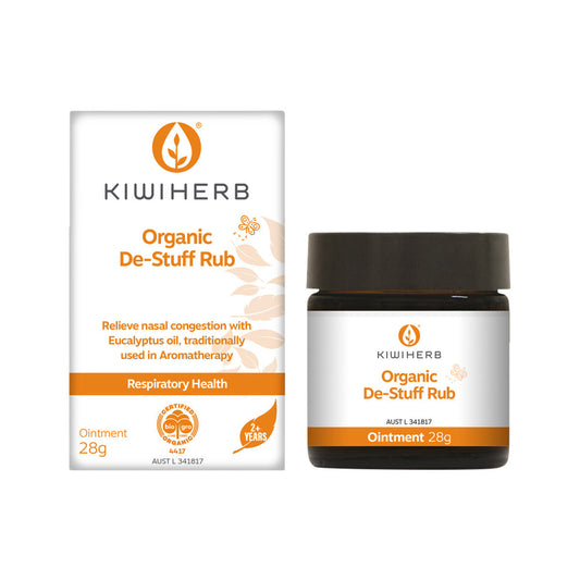 Kiwiherb Organic De-Stuff Rub (2+ years) 28g - Cutprice Online