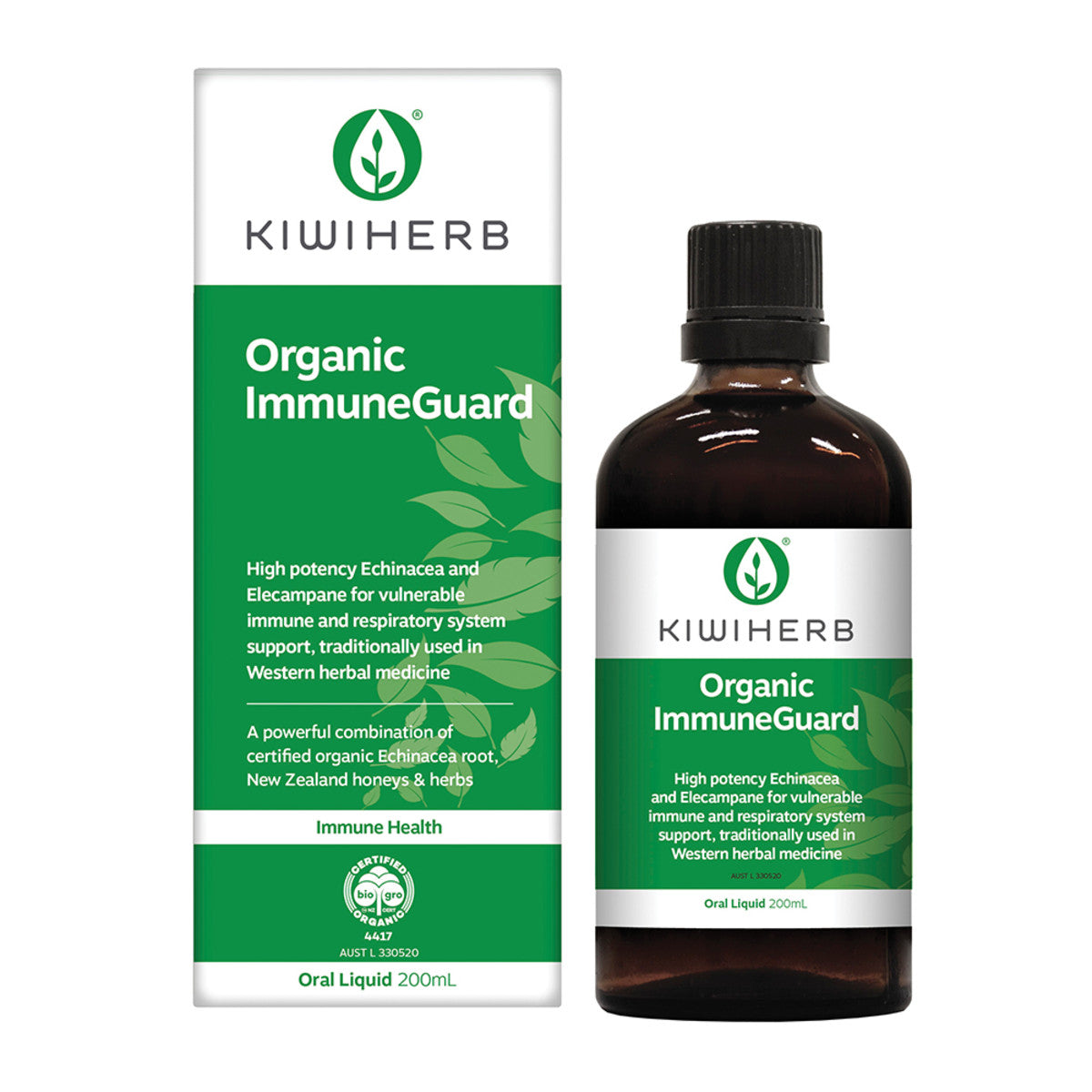 Kiwiherb Organic ImmuneGuard 200ml - Cutprice Online