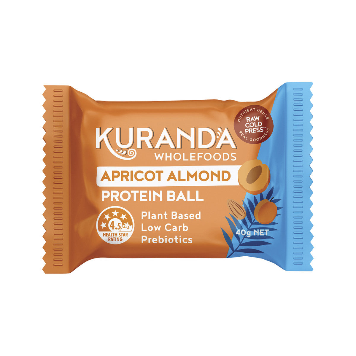 Kuranda Wholefoods Protein Ball Apricot Almond 40g(Pack of 12) - Cutprice Online