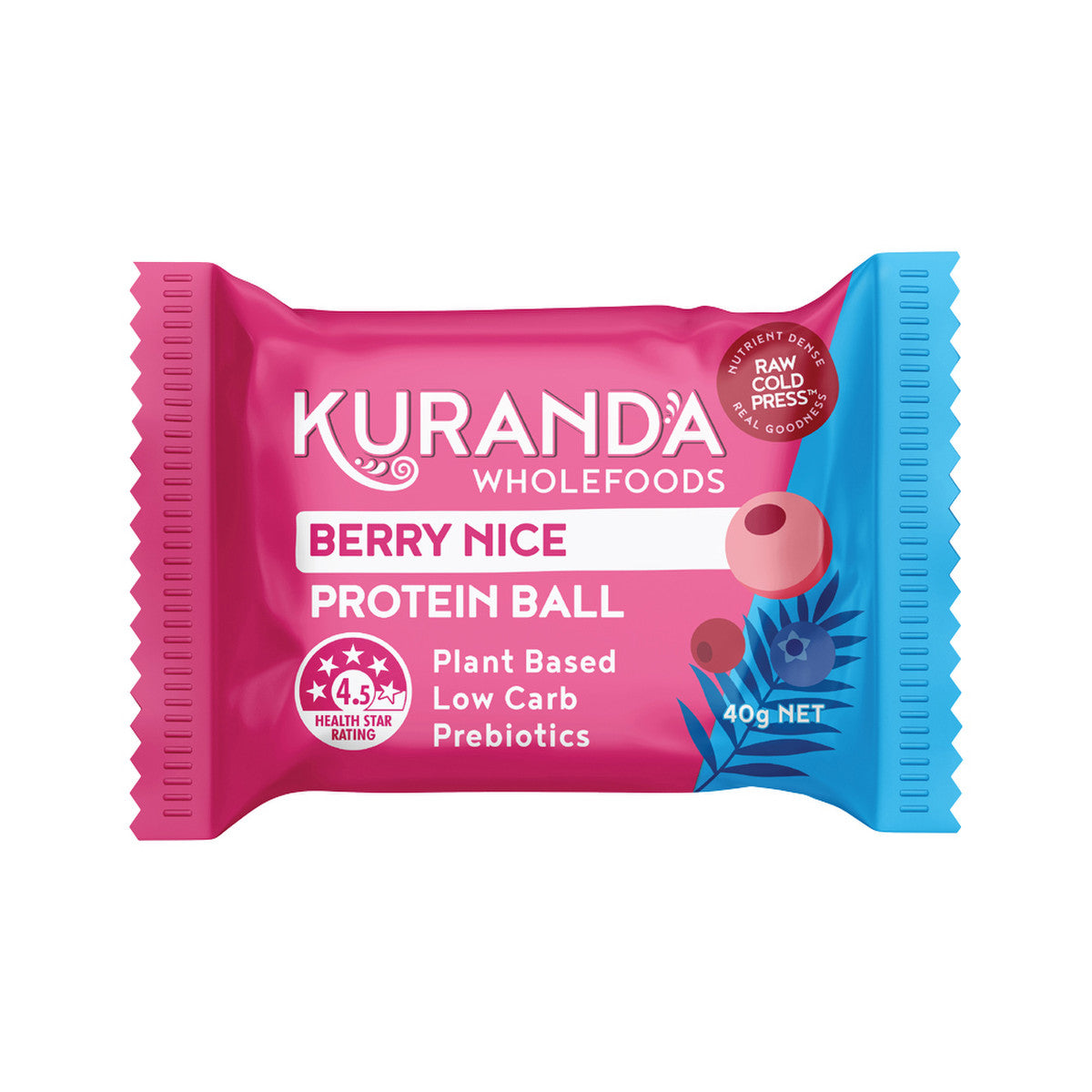 Kuranda Wholefoods Protein Ball Berry Nice 40g(Pack of 12) - Cutprice Online