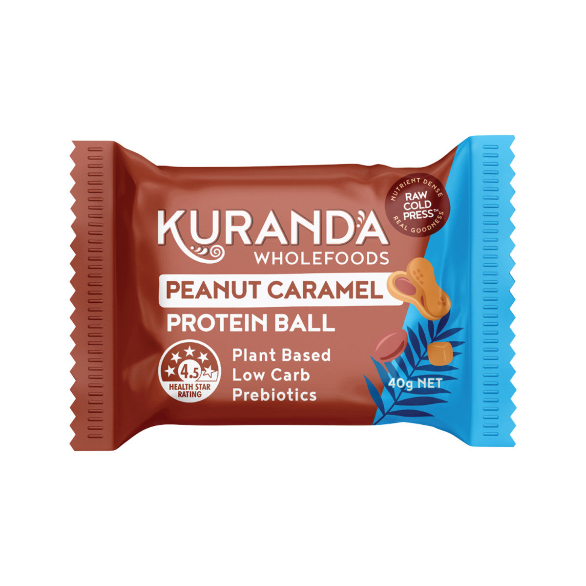 Kuranda Wholefoods Protein Ball Peanut Caramel 40g(Pack of 12) - Cutprice Online