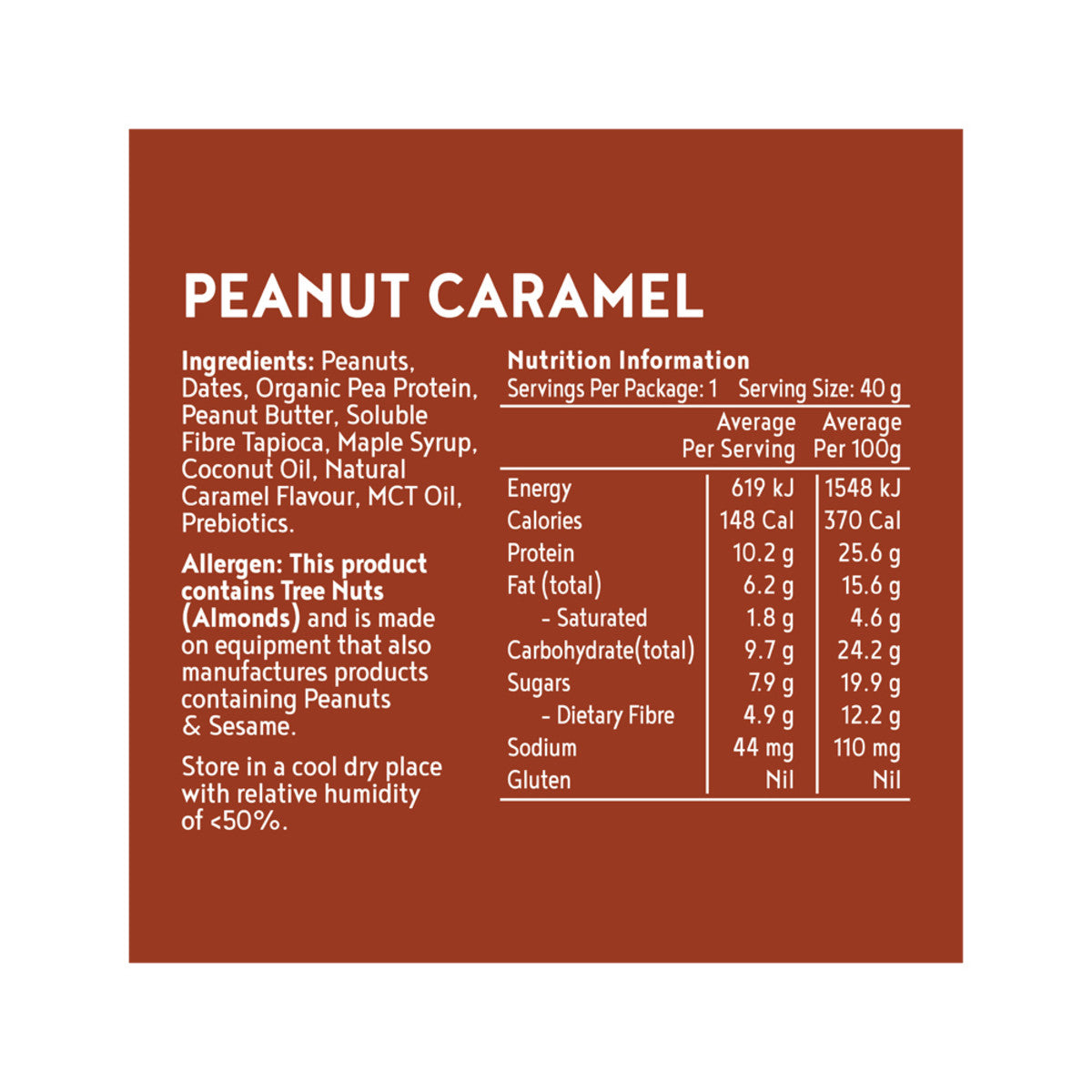 Kuranda Wholefoods Protein Ball Peanut Caramel 40g(Pack of 12) - Cutprice Online