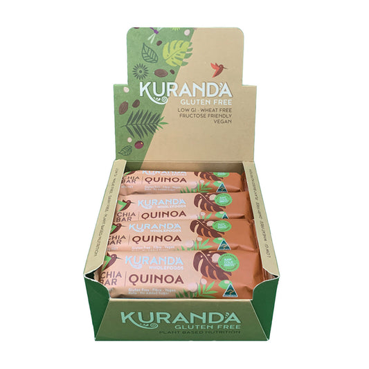 Kuranda Wholefoods Gluten Free Chia Bars Chia & Quinoa 40g(Pack of 16) - Cutprice Online