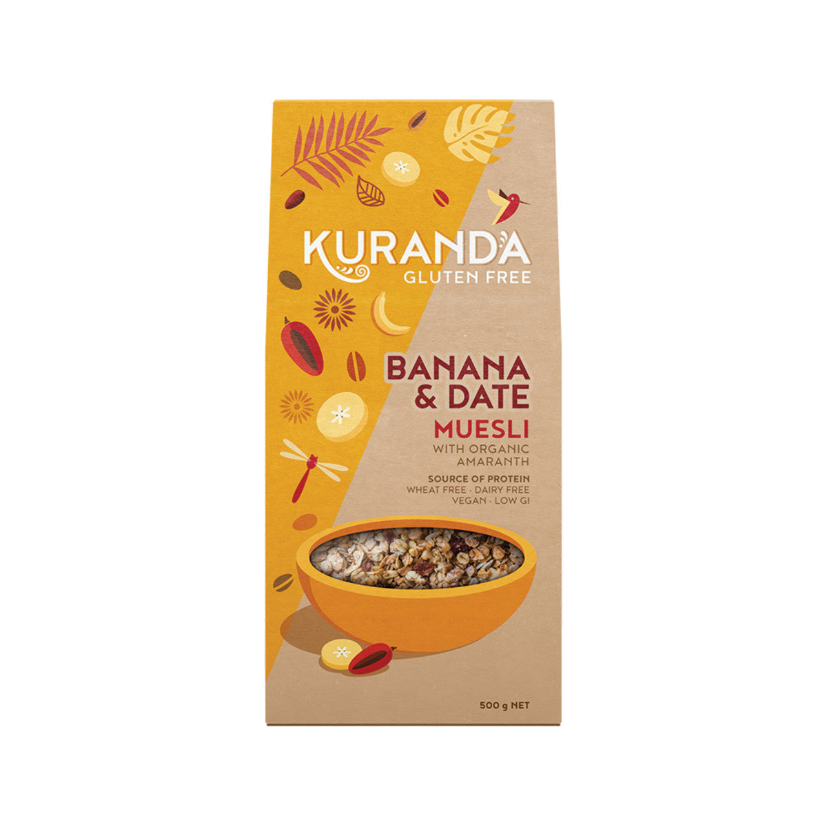 Kuranda Wholefoods Gluten Free Muesli Banana & Date 500g - Cutprice Online