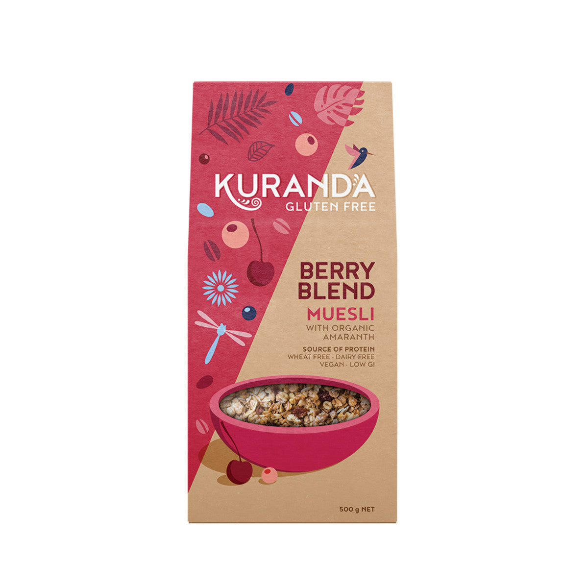 Kuranda Wholefoods Gluten Free Muesli Berry Blend 500g - Cutprice Online