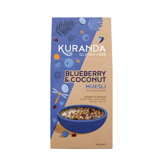 Kuranda Wholefoods Gluten Free Muesli Blueberry & Coconut (Paleo Blend) 350g - Cutprice Online