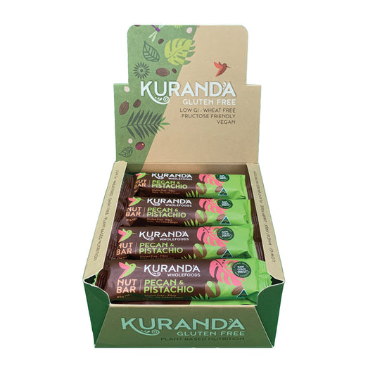 Kuranda Wholefoods Gluten Free Nut Bars Pecan & Pistachio 45g(Pack of 16) - Cutprice Online